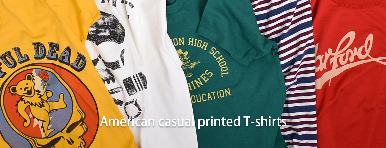 メンズ アメカジプリントTシャツ