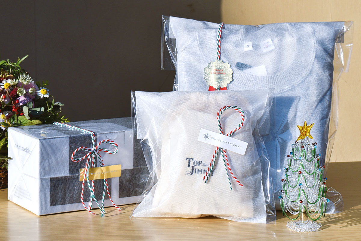 無料クリスマスギフトラッピング見本