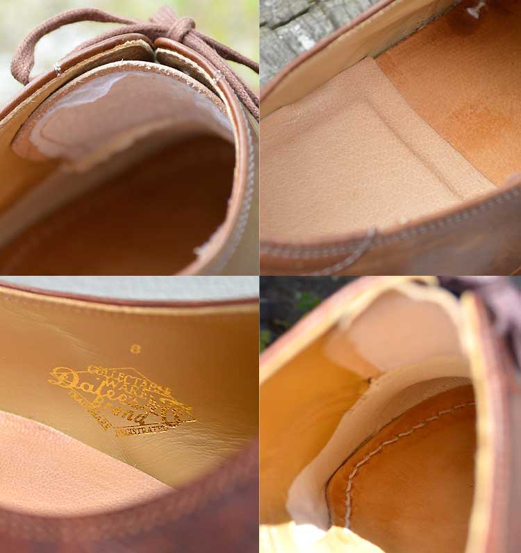 スタックマン 刻印入りライニングとレザーインソール