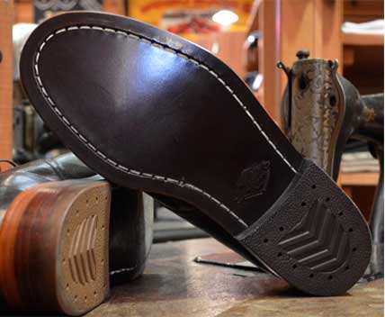 スタックマン レザーソールとラバーソール