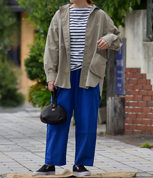 ダントン(DANTON)STN ROUND NECK SHIRT BEIGE