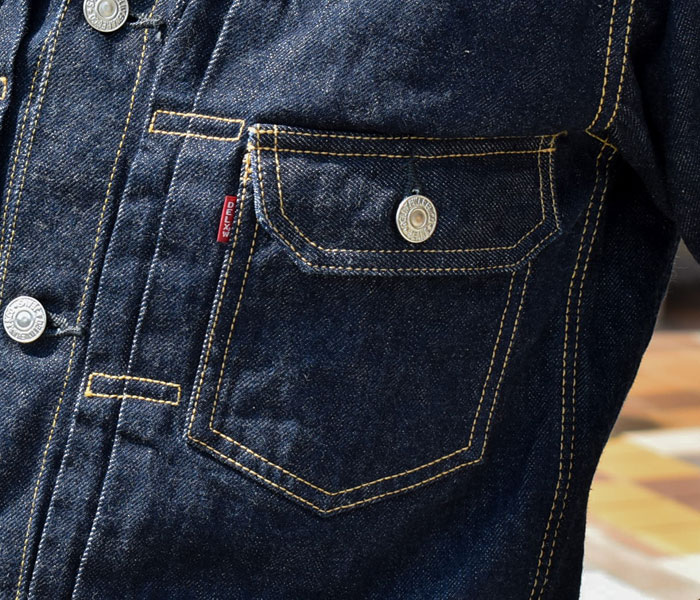 デラックスウエア(DELUXEWARE)DX4017 SECOND MODEL JACKET　ポケットと排除されたリベット