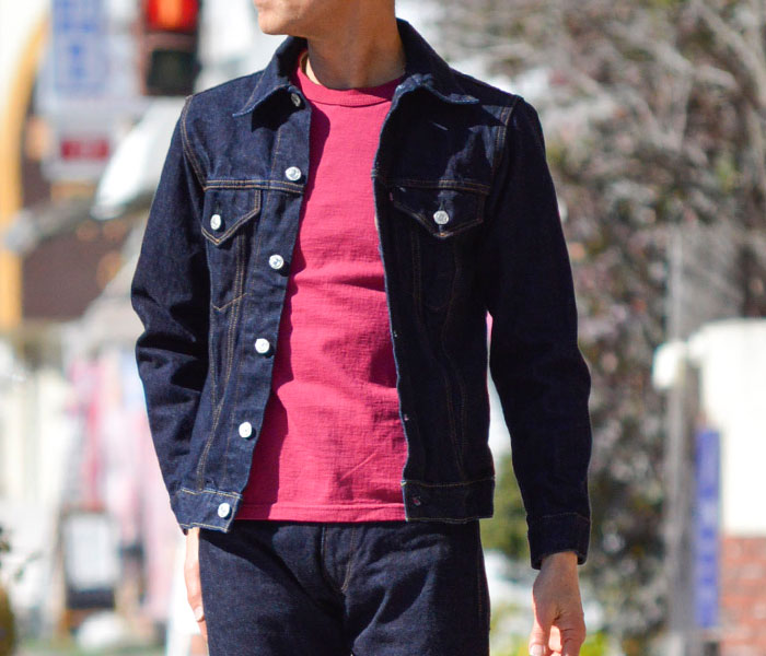 デラックスウエア(DELUXEWARE)DX4016 THIRD MODEL JACKET着用イメージ