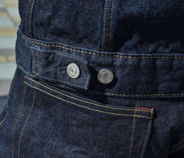 デラックスウエア(DELUXEWARE)DX4016 THIRD MODEL JACKET　フラップ付きのアジャスター