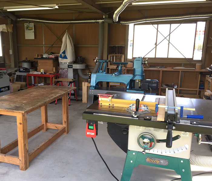 TOP JIMMY オリジナルウッドチャーム 安城市の木工挽物工房WOOD STOCKの作業場