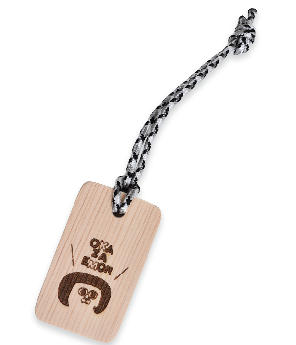 TOP JIMMY オリジナルウッドチャーム オカザえもん