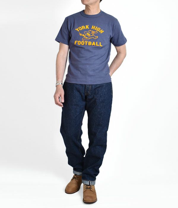 フリーホイーラーズ (FREEWHEELERS) ヴァニシング ウエスト Lot.601XX1951 デニムパンツ ジーパン ジーンズ 2212512 を使ったメンズコーディネート