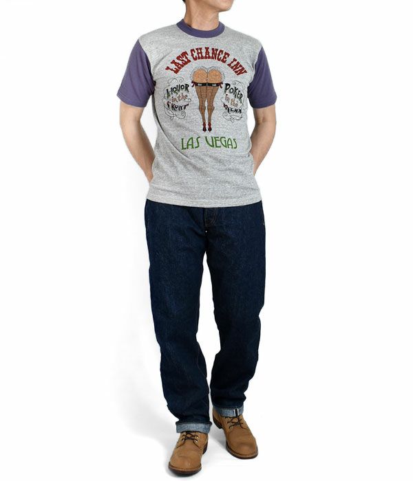 フリーホイーラーズ (FREEWHEELERS) ヴァニシング ウエスト Lot.601XX1951 デニムパンツ ジーパン ジーンズ 2212512 を使ったメンズコーディネート