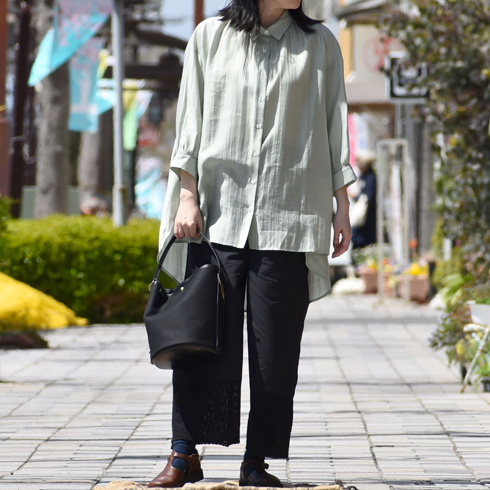 オーロラシューズ (AURORA SHOES) T-Strap レザーシューズ 革靴 TS-W を使った初夏まで楽しめる大人リラックスレディースコーディネート