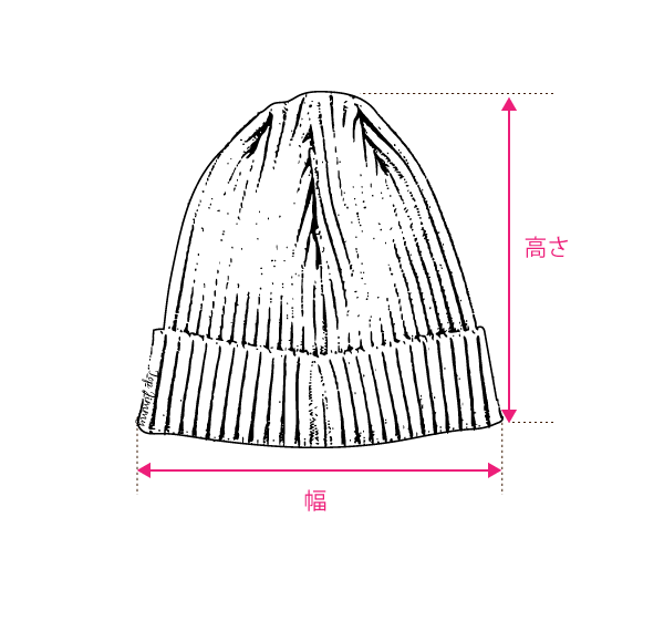 ニット帽の測り方