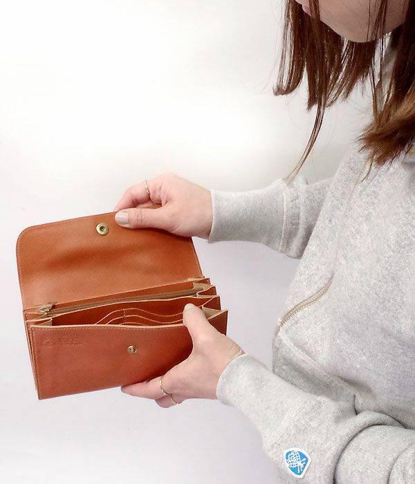 イルビゾンテ(IL BISONTE)レザーロングウォレット 長財布 5432404140 54324-0-4140