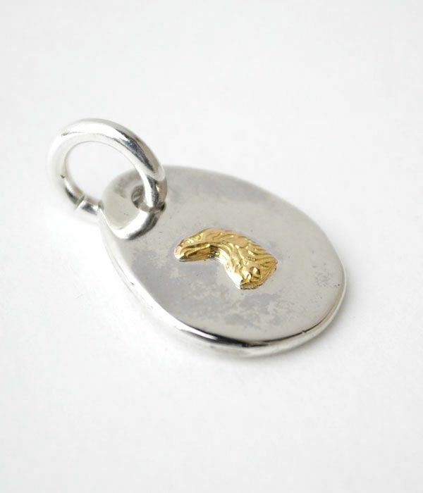 ラリースミス (LARRY SMITH) EAGLE HEAD PENDANT (18K GOLD ACCENT) 18