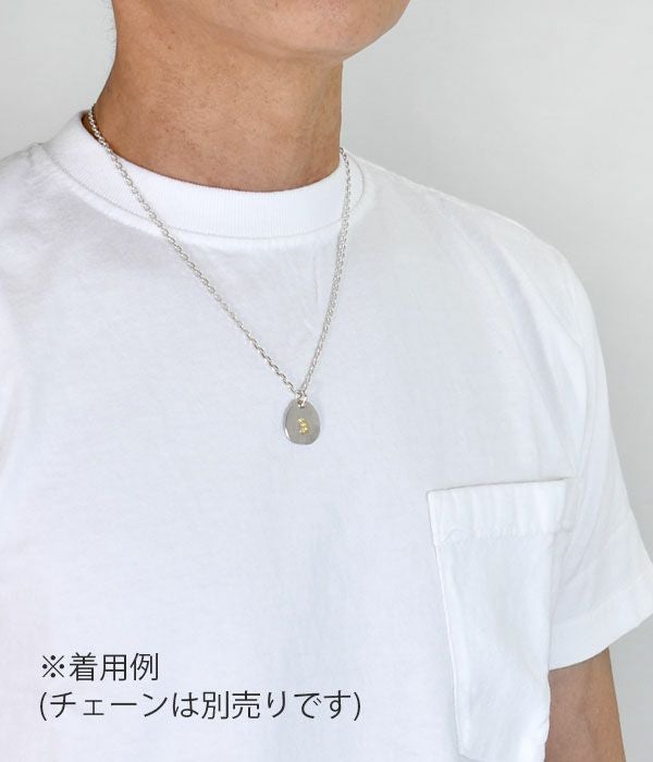ラリースミス (LARRY SMITH) EAGLE HEAD PENDANT (18K GOLD ACCENT) 18