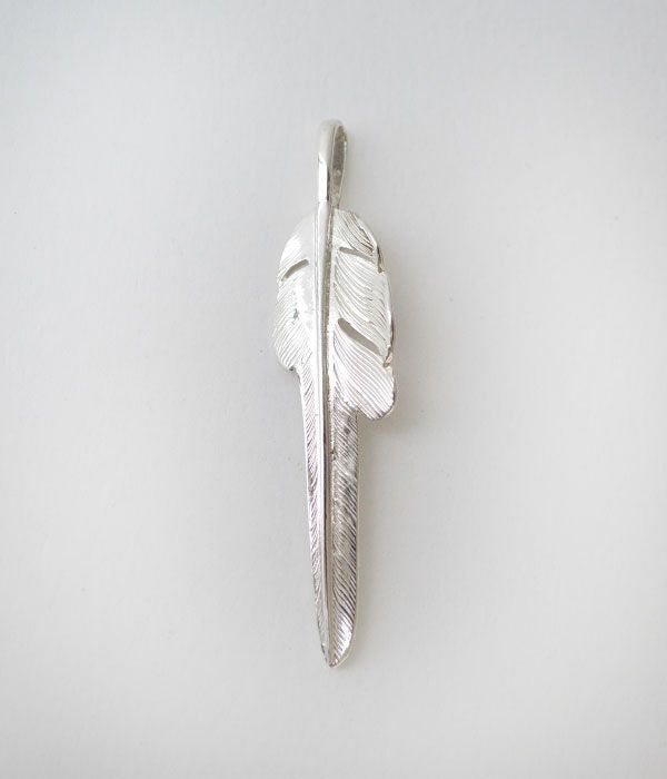 ラリースミス (LARRY SMITH) KAZEKIRI FEATHER PENDANT No.29, MEDIUM,LEFT RIGHT カゼキリフェザー Mサイズ風斬りフェザー 風切りフェザー EFNL-0029