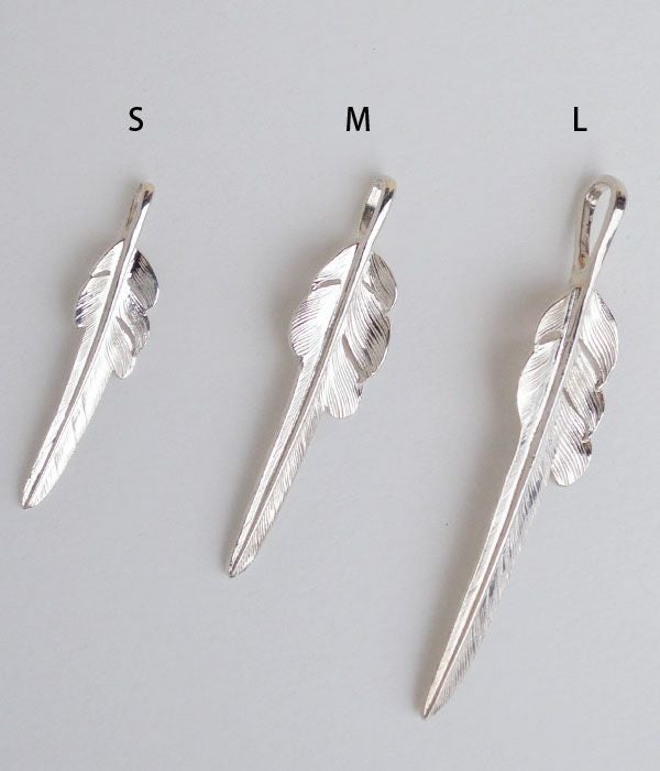 ラリースミス (LARRY SMITH) KAZEKIRI FEATHER PENDANT No.29, MEDIUM,LEFT RIGHT カゼキリフェザー Mサイズ風斬りフェザー 風切りフェザー EFNL-0029