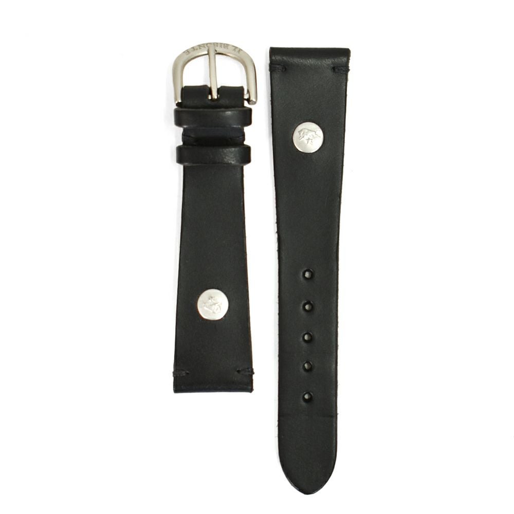 イルビゾンテ (IL BISONTE) 腕時計ベルト(細) リストウォッチ レザーベルト 5422310497 54223-1-0497 35.ブラック