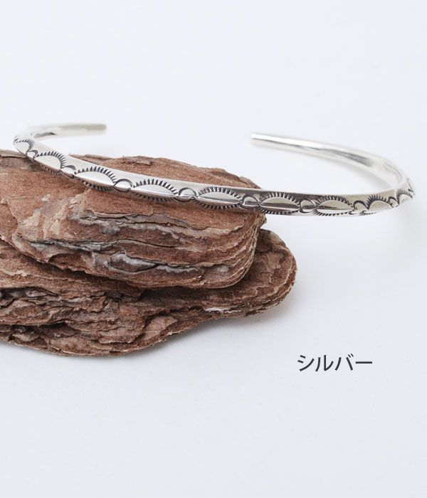 ラリースミス(LARRY SMITH) MEN'S EXTRA THIN TRIANGLE BRACELET (LEAF