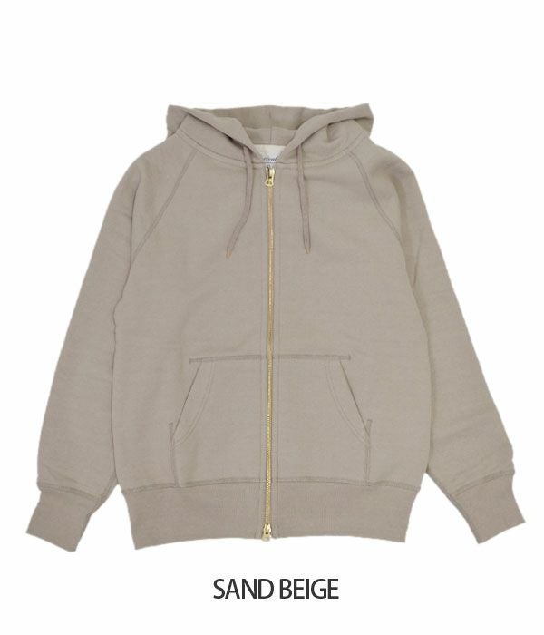 オーチバル/オーシバル(ORCIVAL)フレンチテリースウェットジップアップパーカー RC-9007 SAND BEIGE