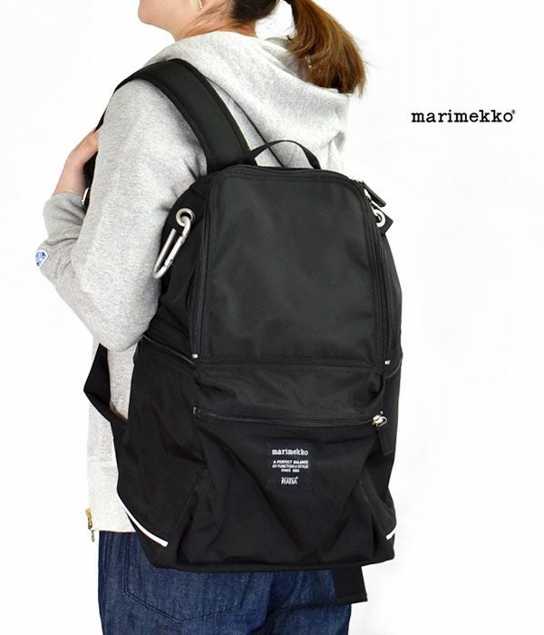 マリメッコ(marimekko)Buddy バックパック ナイロンリュックサック 52239-2-92512