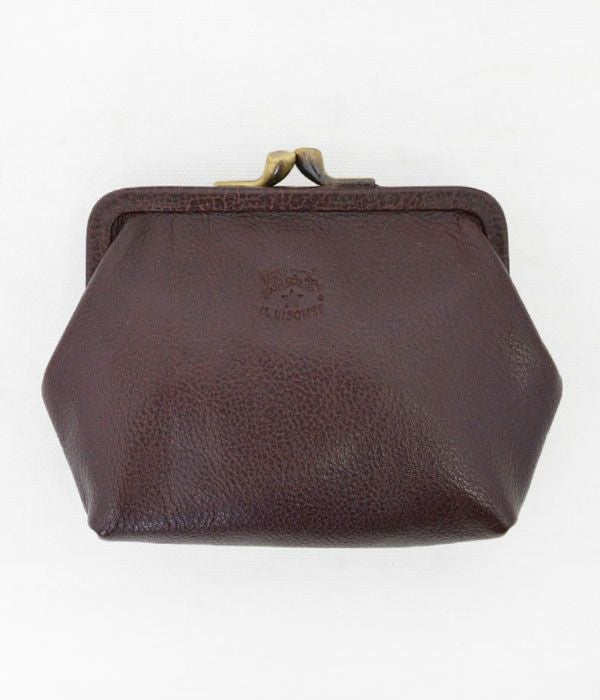 イルビゾンテ(IL BISONTE) がま口 財布 ポーチ 411183 41118-3　32 こげ茶(ダークブラウン)	