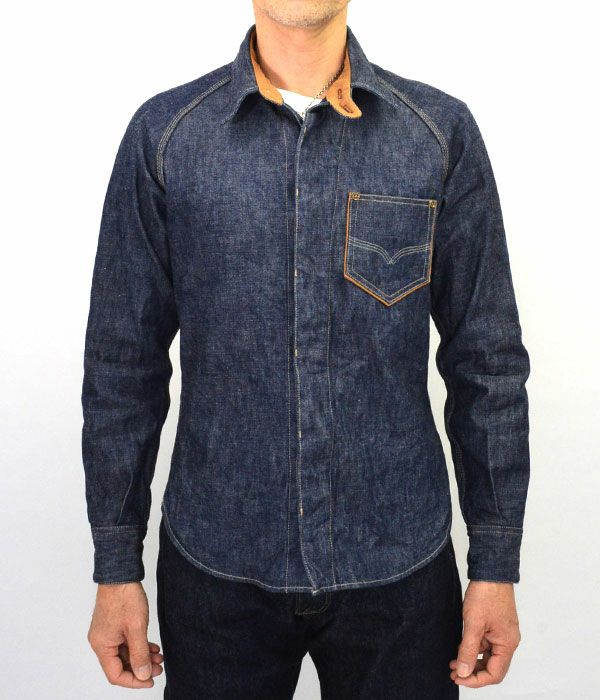 デラックスウエア(DELUXEWARE) 40s DENIM SHIRT 40s デニムシャツ 7640