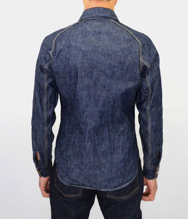 デラックスウエア(DELUXEWARE) 40s DENIM SHIRT 40s デニムシャツ 7640