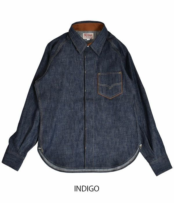 デラックスウエア(DELUXEWARE) 40s DENIM SHIRT 40s デニムシャツ 7640