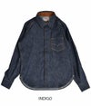 デラックスウエア(DELUXEWARE)40s DENIM SHIRT 40s デニムシャツ7640  INDIGO