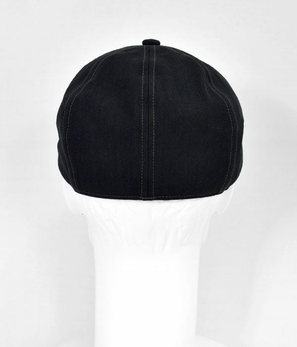 フリーホイーラーズ (FREEWHEELERS) -Dylan- 1940s STYLE CASQUETTE Vintage Style Yarn-Dyed Herringbone Twill BLACK H.B.TWILL ディラン ブラックヘリンボーンツイル キャスケット 帽子 2517002