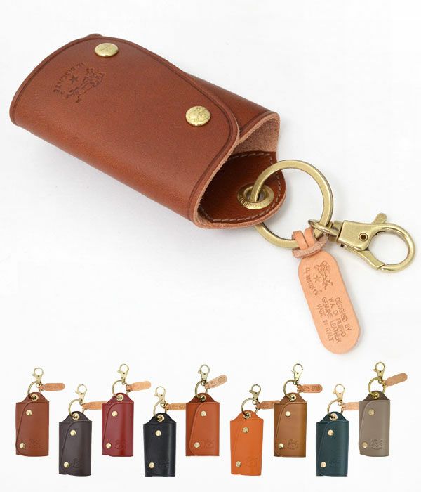 イルビゾンテ(IL BISONTE)レザーワイドキーケース 54324-0-4150