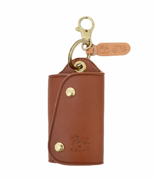 イルビゾンテ(IL BISONTE) レザーワイドキーケース 54324-0-4150 5432404150　31 あか