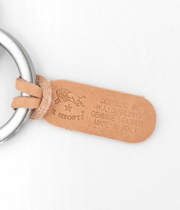 イルビゾンテ (IL BISONTE) レザーフックキーホルダー キーリング