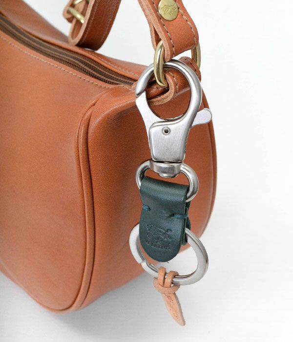 イルビゾンテ (IL BISONTE) レザーフックキーホルダー キーリング