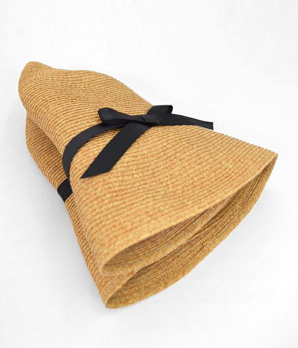 アブ (ABU) 細リボンペーパーハット 折りたたみリボンHAT 帽子 38-B1-NH-040