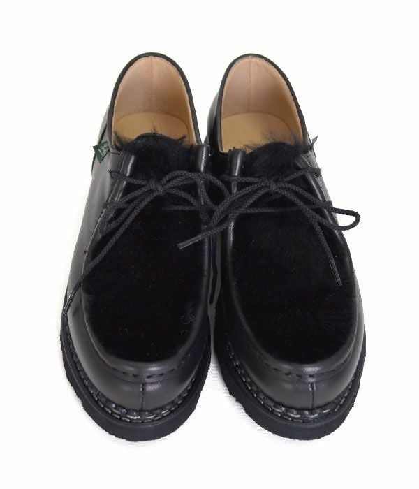 パラブーツ (PARABOOT) ミカエル ラパン チロリアンシューズ ブラック