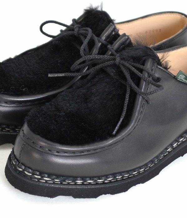 パラブーツ (PARABOOT) ミカエル ラパン チロリアンシューズ ブラック