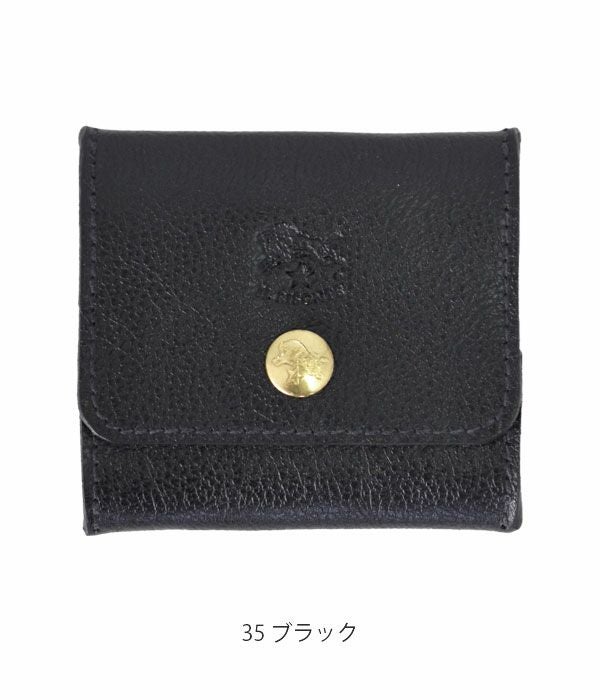 イルビゾンテ (IL BISONTE) スクエアレザーコインケース 財布 ウォレット 54123-0-0241 5412300241  35 ブラック