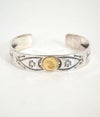 ラリースミス(LARRY SMITH) 18K EAGLE FACE STAMPED BRACELET バングル シルバーアクセサリー BR-0075