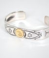 ラリースミス(LARRY SMITH) 18K EAGLE FACE STAMPED BRACELET バングル シルバーアクセサリー BR-0075