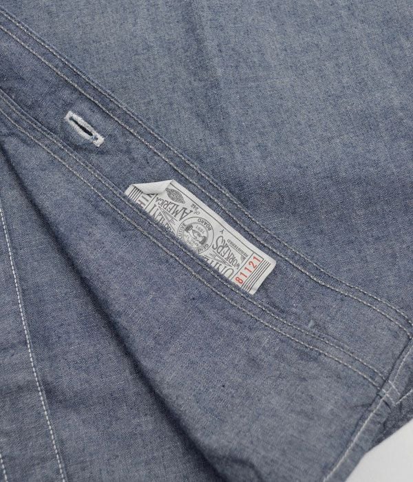 フリーホイーラーズ (FREEWHEELERS) -U.S.COAST GUARD 6- HAMMERSMITH カスタムシャツ 長袖プリントシャツ シャンブレーシャツ 1933007