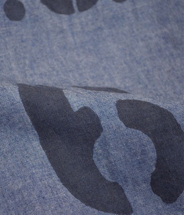 フリーホイーラーズ (FREEWHEELERS) -U.S.COAST GUARD 6- HAMMERSMITH カスタムシャツ 長袖プリントシャツ シャンブレーシャツ 1933007