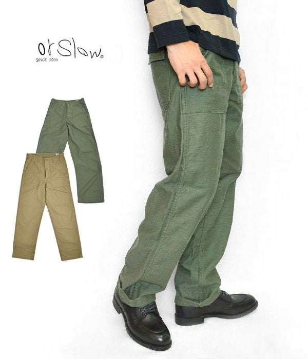 オアスロウ (orSlow) US ARMY FATIGUE PANTS (REGULAR FIT) コットン