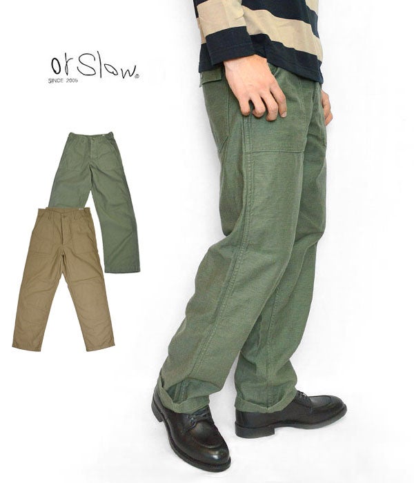 オアスロウ (orSlow) US ARMY FATIGUE PANTS (REGULAR FIT) コットンパンツ 01-5002