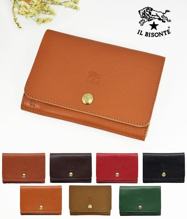 イルビゾンテ (IL BISONTE) 2つ折り(丸型)ウォレット 財布 二つ折り