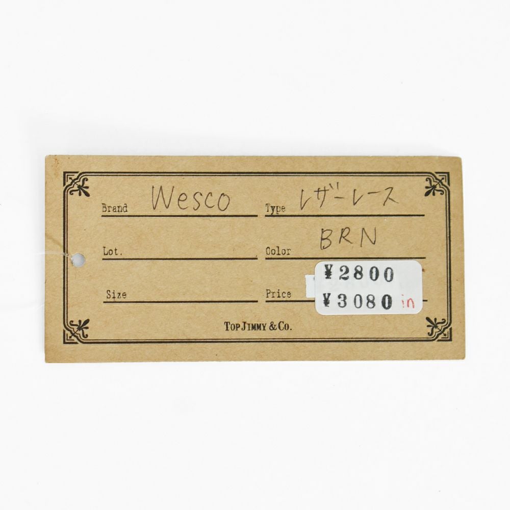 ウエスコ (WESCO) レザーレース 革 靴ひも LEATHER LACES