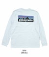 パタゴニア (PATAGONIA) メンズ ロングスリーブ P-6ロゴ レスポンシビリティー Men's Long-Sleeved P-6 Logo Responsibili-Tee 長袖プリントTシャツ 38518 WHI (White)