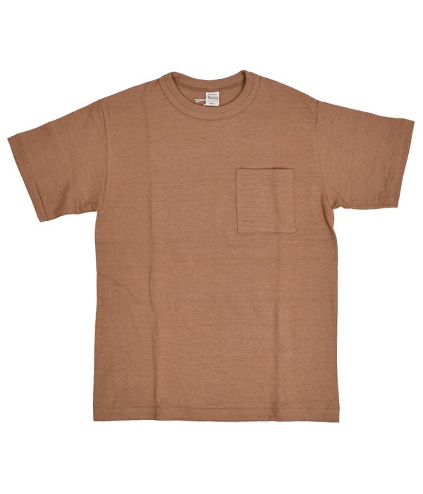 ウエアハウス (WAREHOUSE) ポケットTシャツ 半袖無地Tシャツ 4601 ダークサーモン
