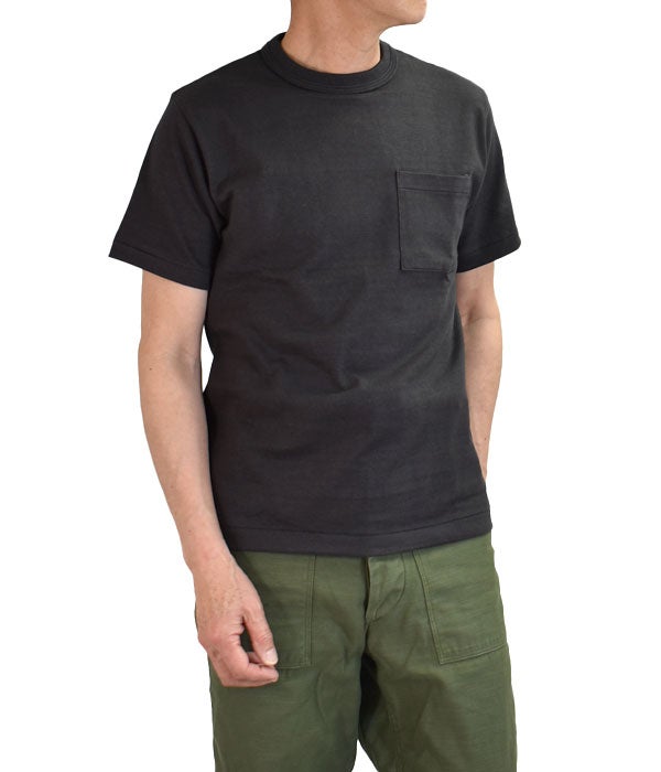 ウエアハウス (WAREHOUSE) ポケットTシャツ 半袖無地Tシャツ 4601 スミクロ