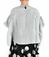 マーブルシュッド (marble SUD) Linen ワッシャー シャーリング BL 半袖プルオーバーシャツ ブラウス 05AM046098