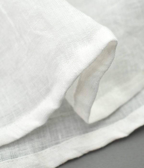 マーブルシュッド (marble SUD) Linen ワッシャー シャーリング BL 半袖プルオーバーシャツ ブラウス 05AM046098